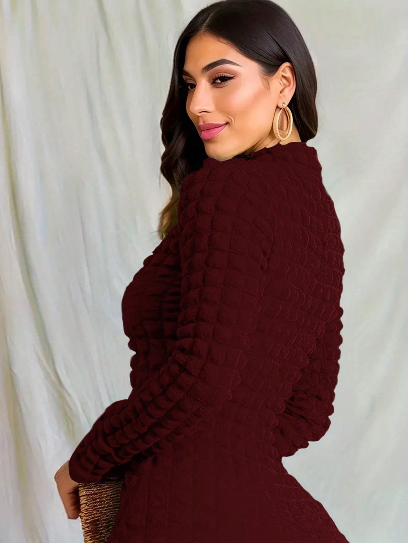 INAWLY Mono casual sencillo de una pieza para mujer con cremallera delantera y mangas largas de unicolor