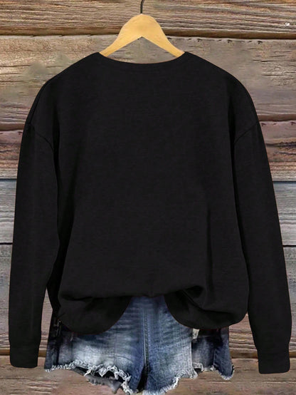 INAWLY Sudadera de cuello redondo de manga larga informal con estampado de pavo y letra en verde oliva para mujer, otoño