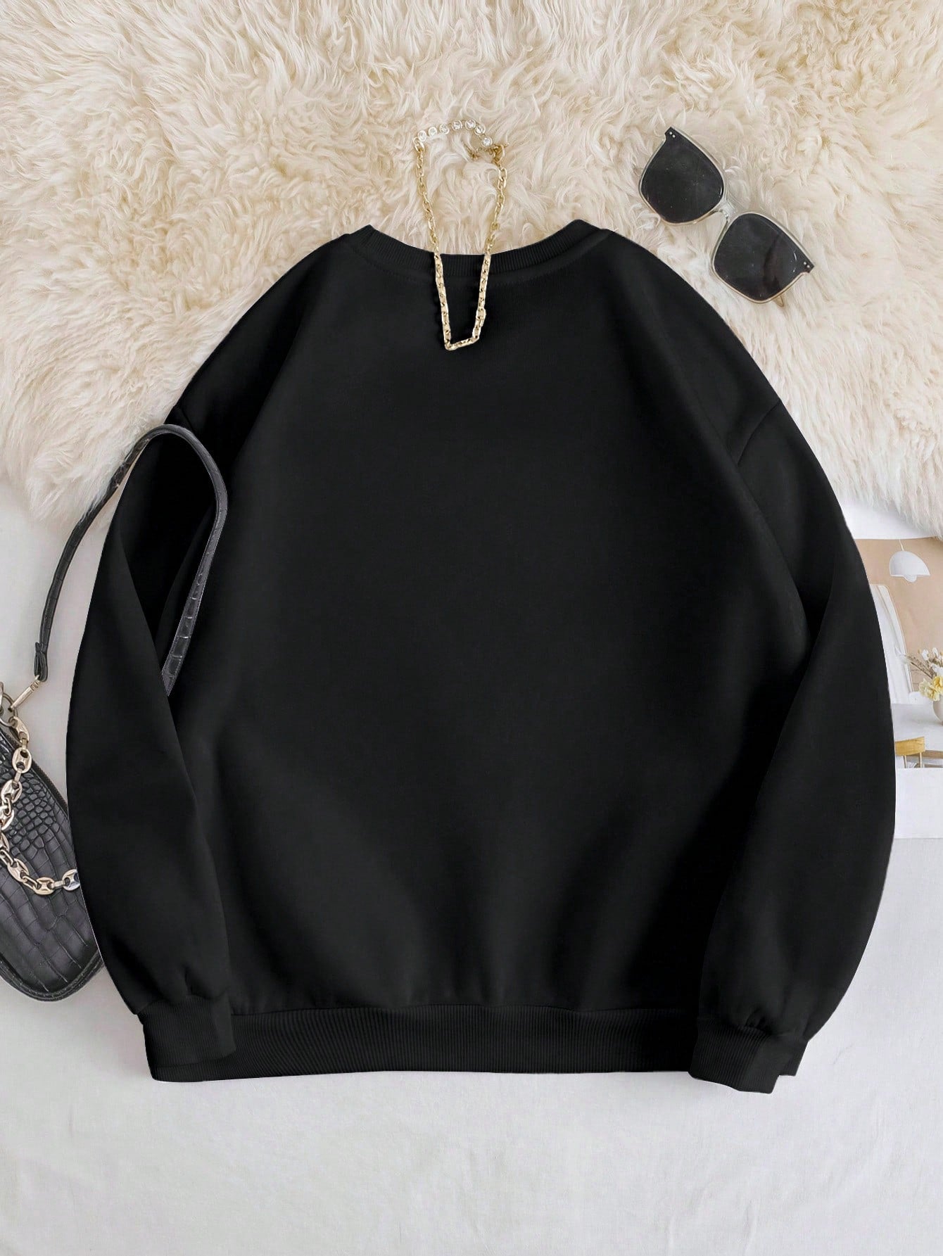 INAWLY Sudadera de cuello redondo para mujer con gráfico de gato y eslogan interesante