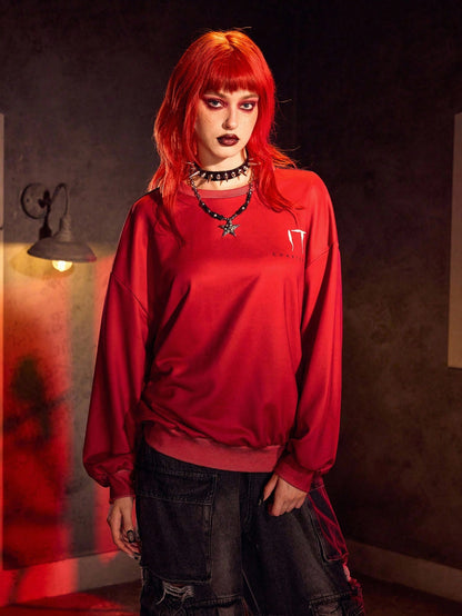 IT x SHEIN Sudadera con estampado de figura de película de terror