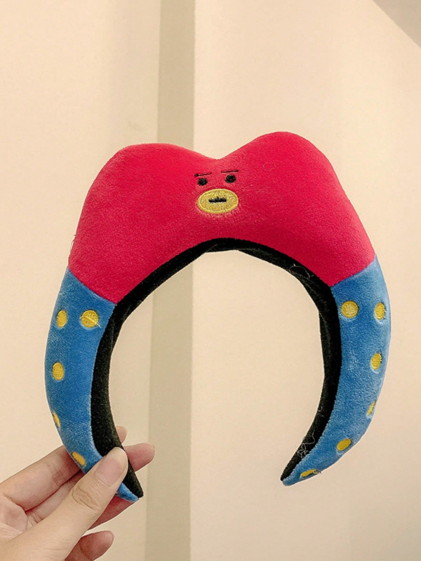 Joivida Diadema suave de tela con diseño de dinosaurio y cangrejo de dibujos animados, sin deslizamiento, perfecta para mujeres para maquillaje, fotografía, disfraz de Halloween, diseño juguetón, cómoda y elástica para e