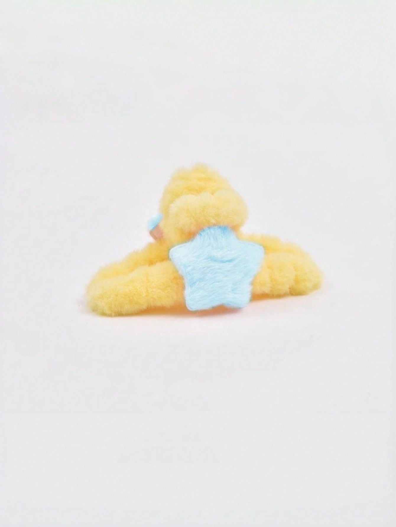 Joivida Pinza de pelo con diseño de estrella de cinco puntas de gran tamaño de felpa, accesorio de pelo con diseño de aleta de tiburón y corazón para mujer, ideal para el otoño y el invierno, pinza de pelo linda para el