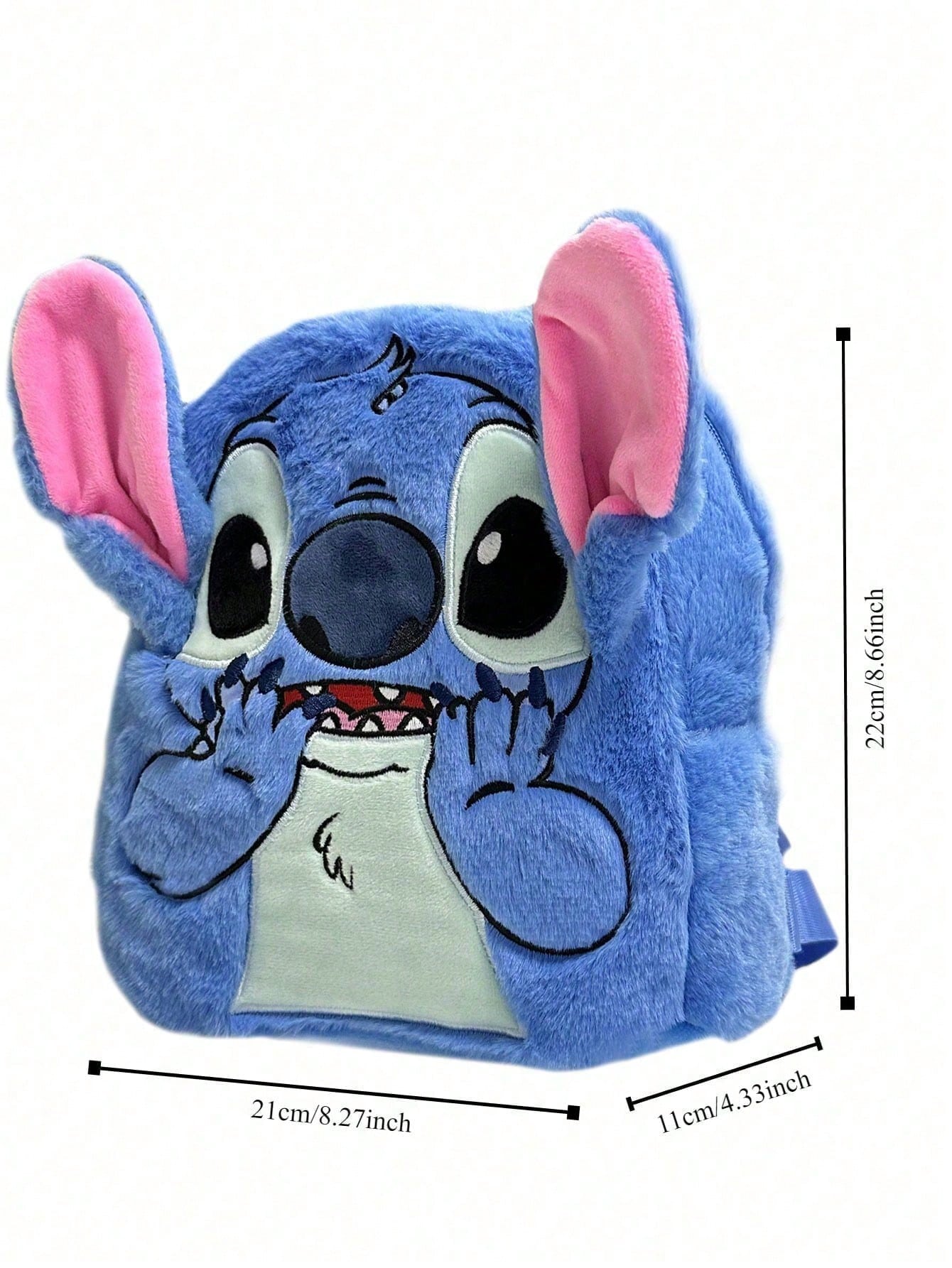 Mochila de peluche de Stitch, mochila de gran capacidad con diseño de dibujos animados adecuada para niños y niñas, diseño lindo y dulce, adecuada para regalos de cumpleaños, fiestas, Halloween, Pascua y Navidad