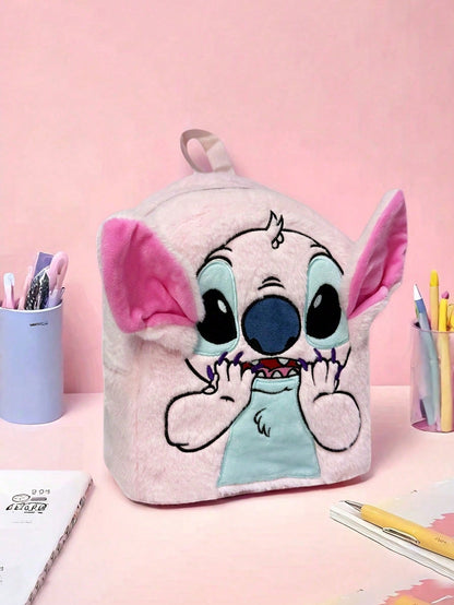 Mochila de peluche de Stitch, mochila de gran capacidad con diseño de dibujos animados adecuada para niños y niñas, diseño lindo y dulce, adecuada para regalos de cumpleaños, fiestas, Halloween, Pascua y Navidad