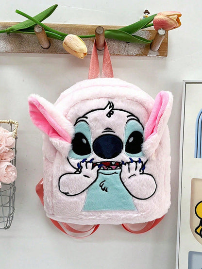 Mochila de peluche de Stitch, mochila de gran capacidad con diseño de dibujos animados adecuada para niños y niñas, diseño lindo y dulce, adecuada para regalos de cumpleaños, fiestas, Halloween, Pascua y Navidad