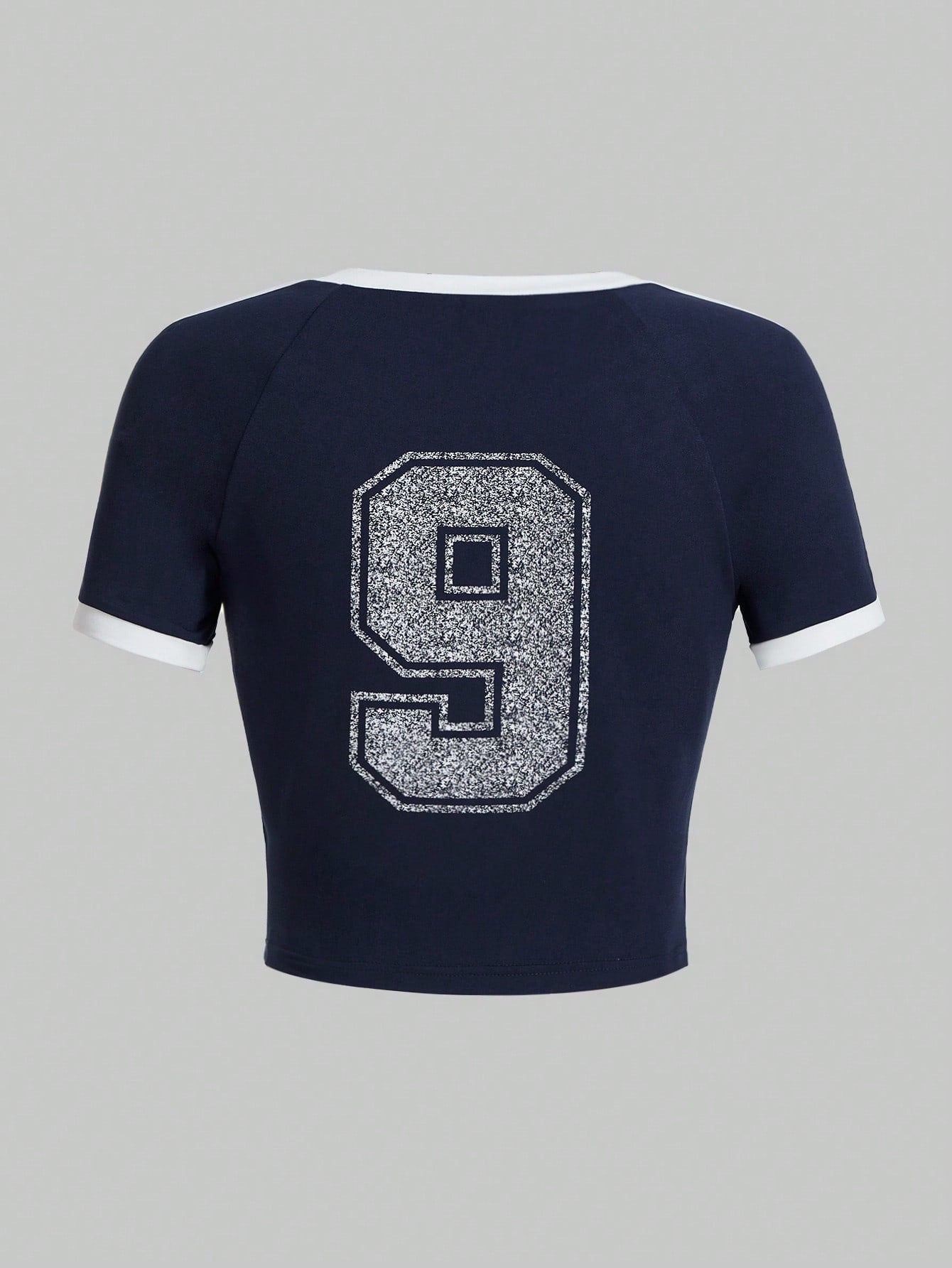 ROMWE Avant Camiseta De Manga Corta Con Estampado Digital Para Mujer