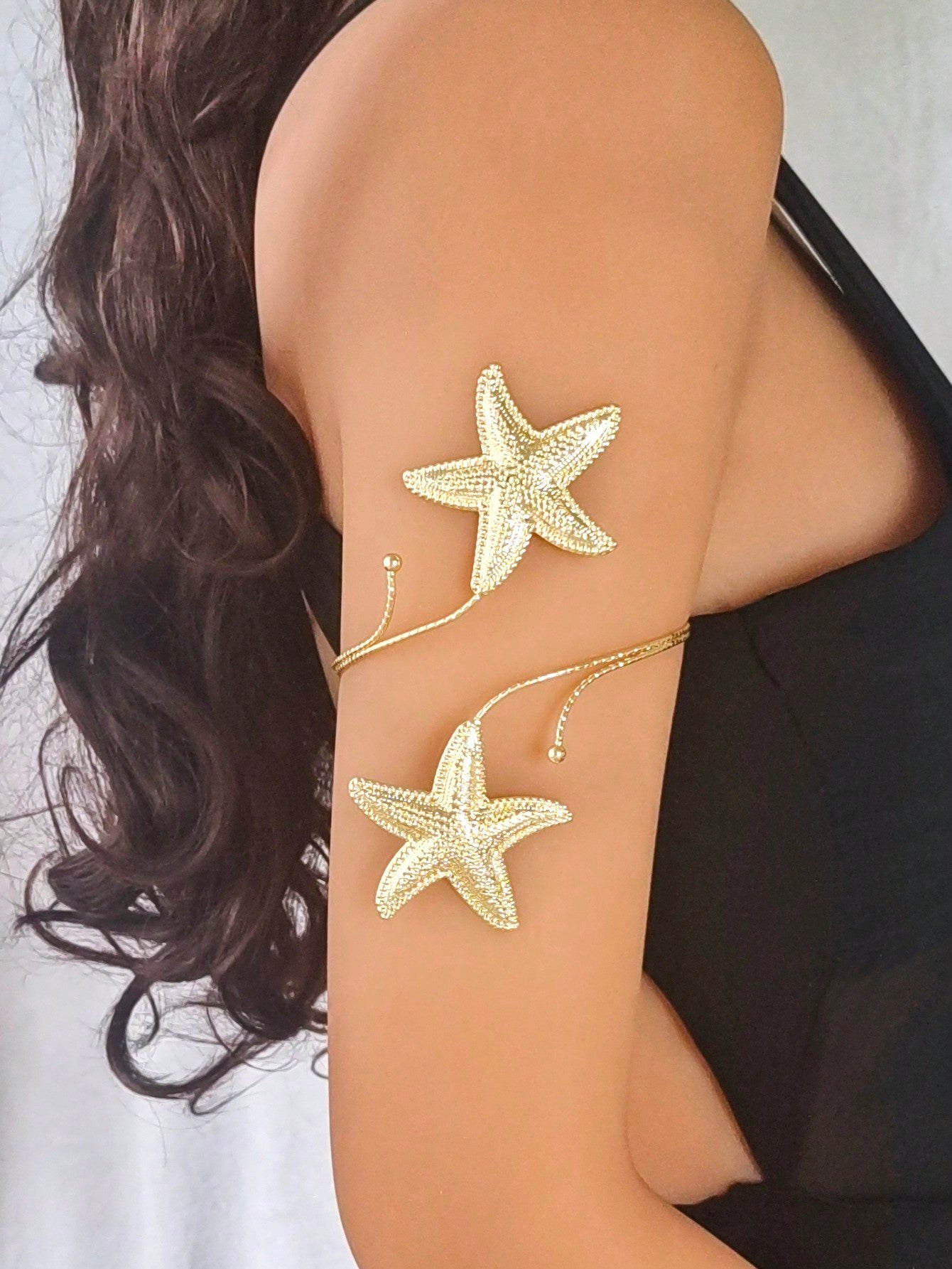 1 pieza de brazalete de estrella de mar de joyería de verano para mujer