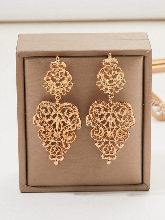 Pendientes largos con abertura