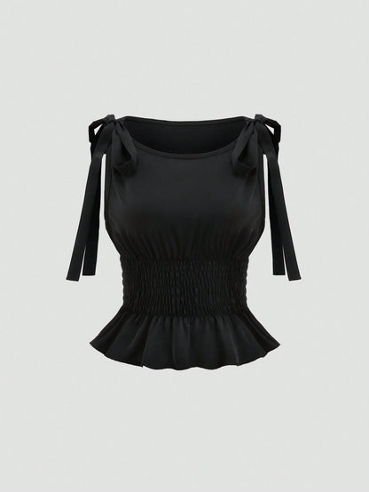 SHEIN Sweetro Camiseta de tirantes unicolor y simple para uso diario de las mujeres