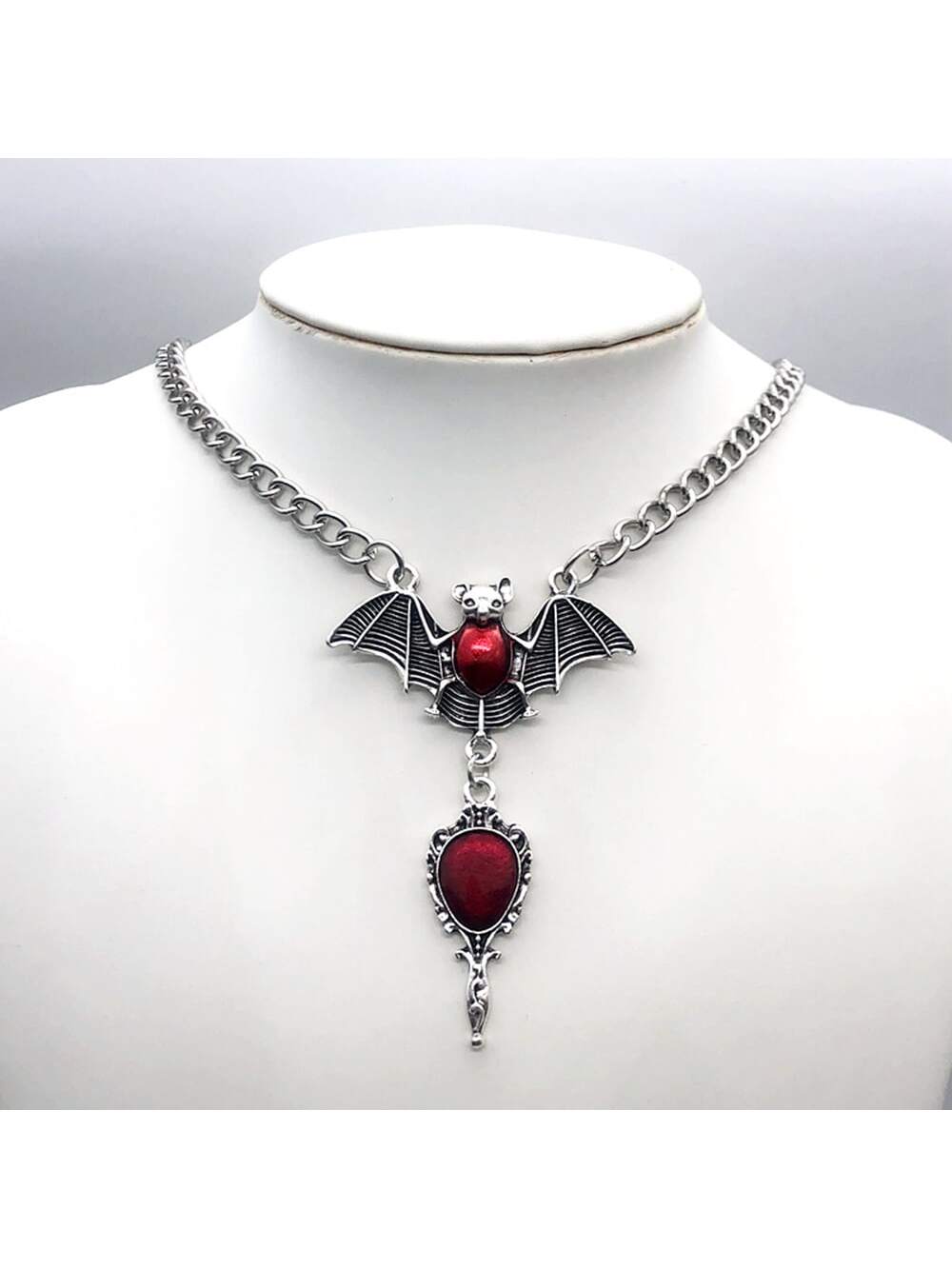 1 Pieza Collar Colgante Con Forma De Murciélago Estilo Gótico Para Mujeres Y Niñas, Joyería Dorada Vintage