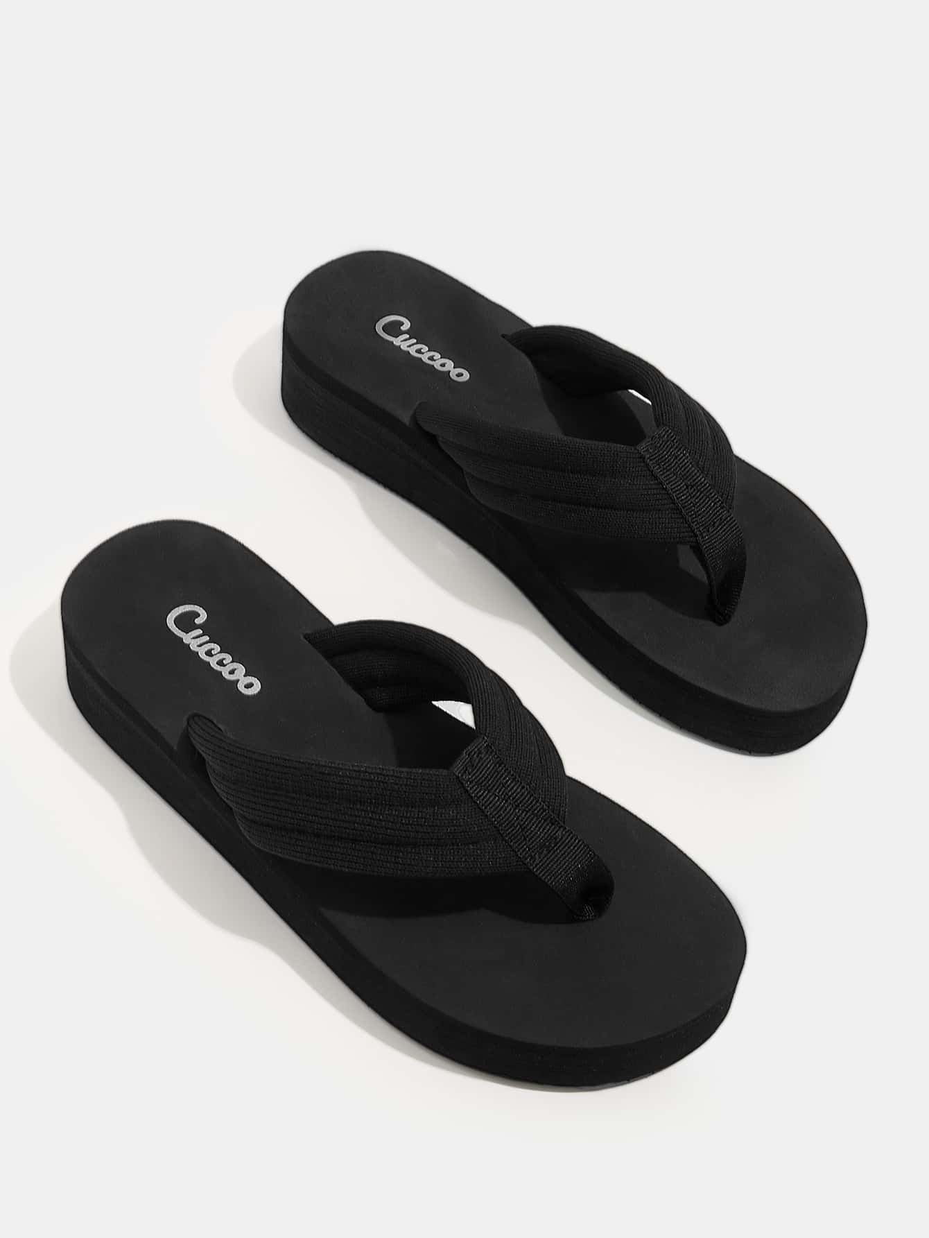 Zapatos de mujer ligeros y minimalistas, sandalias de dedo con detalles de pespunte negro para zapatos de vacaciones de verano, rebajas de verano, zapatos de vuelta al colegio, zapatos de estudiante universitario.
