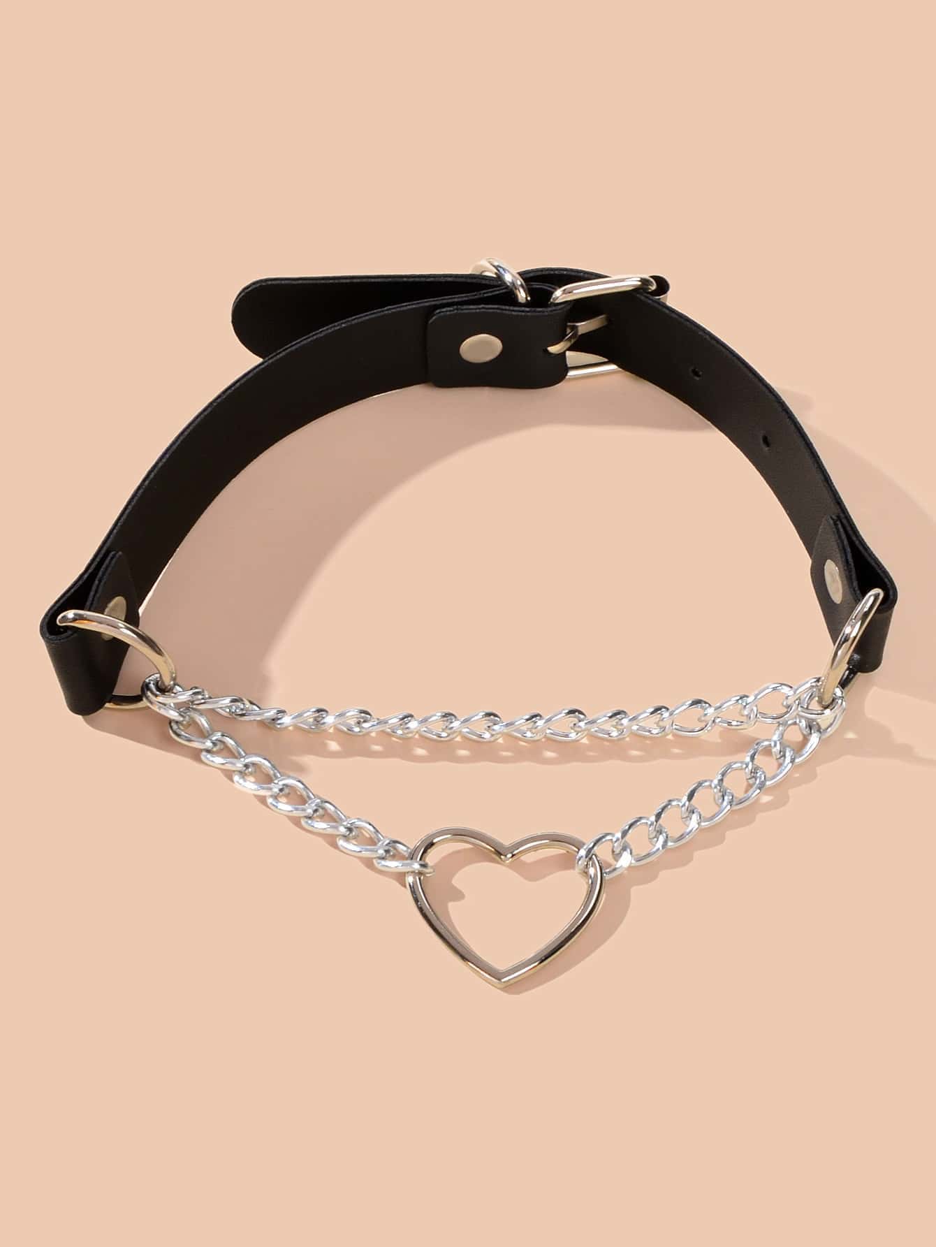 SHEIN ICON Gargantilla con accesorio de corazón a capas