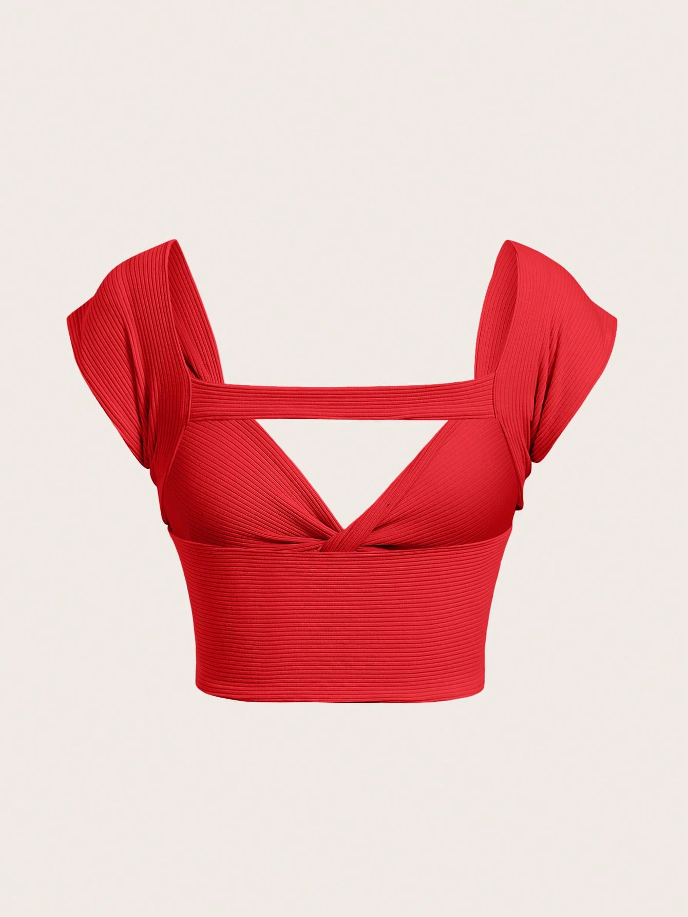 SHEIN WYWH Top corto girante delantero de espalda abierta
