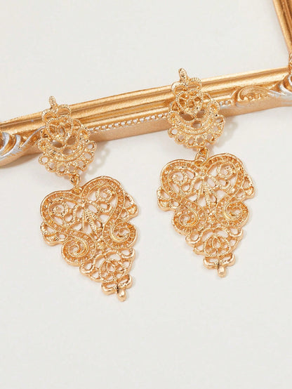 Pendientes largos con abertura