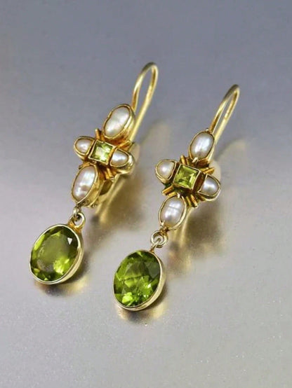 2 piezas Pendientes de chaqueta bohemios con perlas en capas, de diseño brillante y único, apropiados para el uso diario de las mujeres