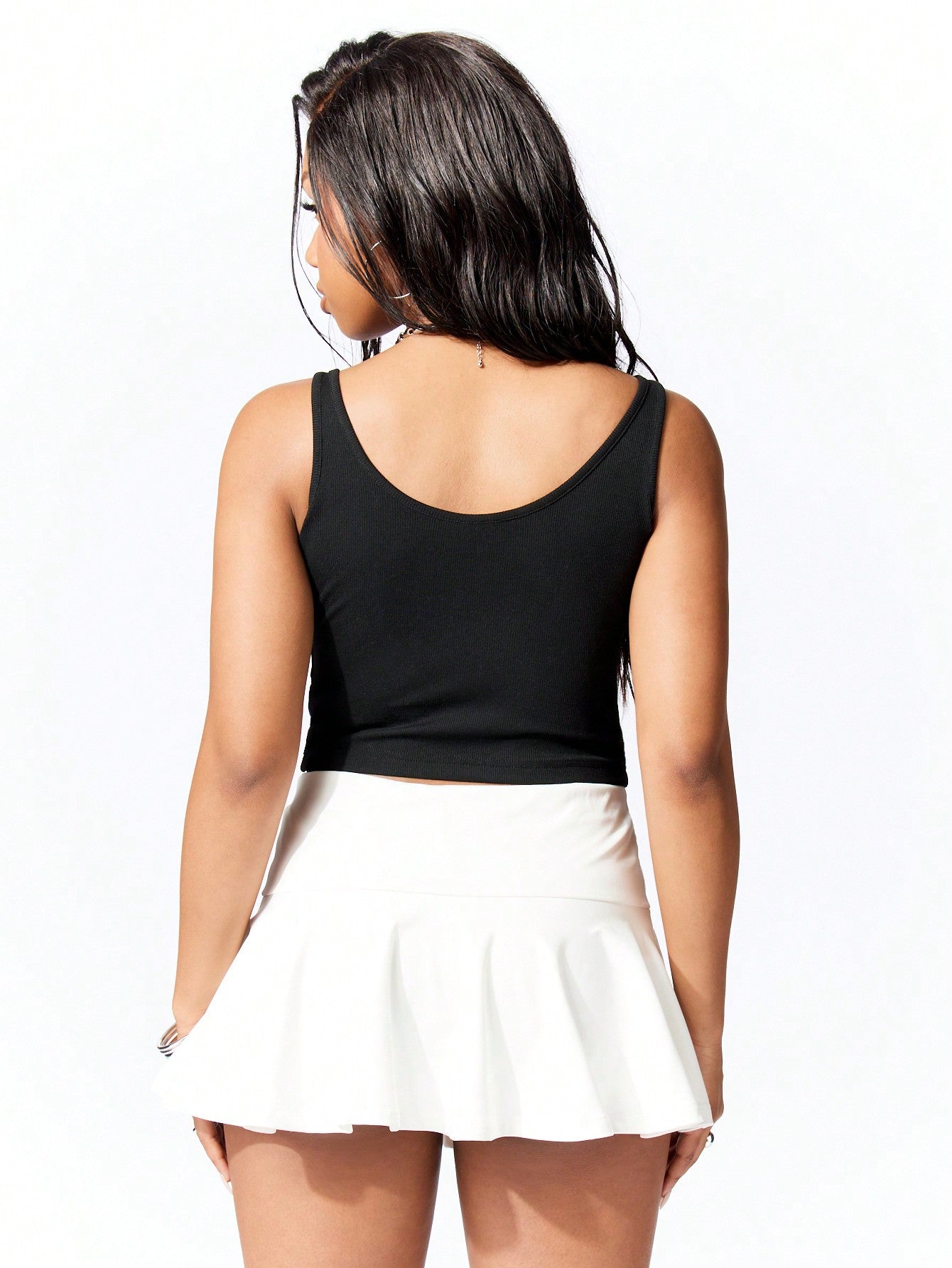 SUMWON WOMEN Camiseta de tirantes con estampado gráfico en la parte delantera