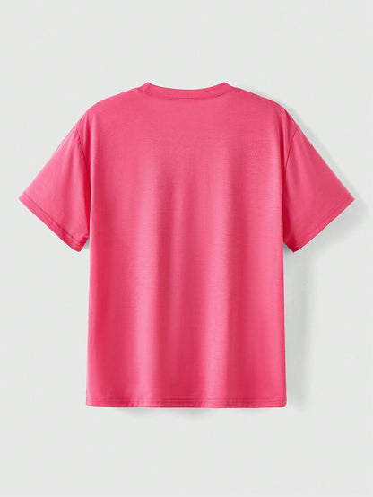ROMWE Kawaii Camiseta Linda Impresa Con Letra Y2k Y Caricatura Para Mujeres