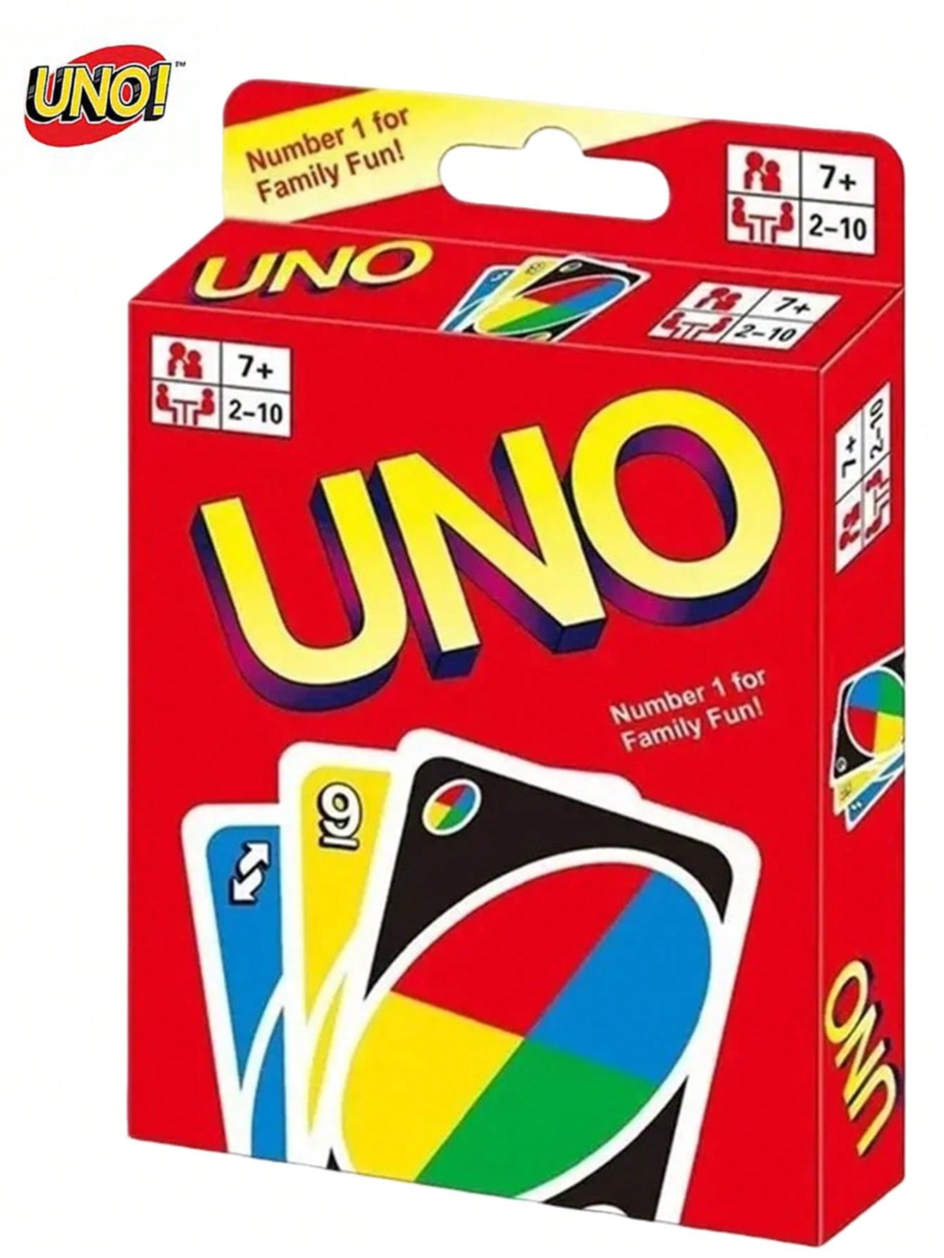 UNO Decoración navideña, tarjeta de juego roja estándar. Tarjetas de bolsillo para jugar sobre la marcha. Cartas de juego en miniatura para viajar, regalo para calcetines, fiesta de cumpleaños, juego familiar de niños y adultos.