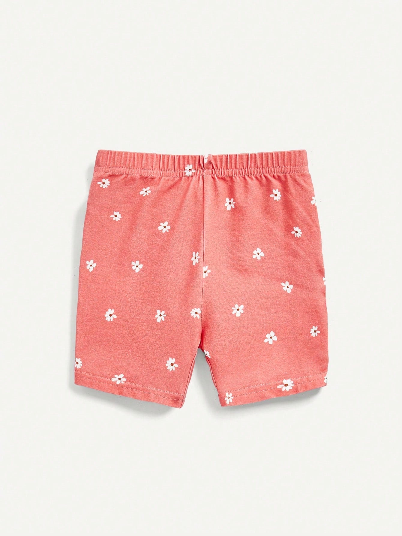 Cozy Pixies Conjunto de pijama ajustado para bebé niña, parte superior de manga corta con cuello redondo con diseño floral y shorts, 4 piezas