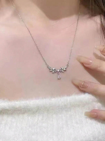 1 Collar Con Dije De Espiga De Trigo Para Mujer, Diseño Lujoso Y Sensación De Alta Gama, Regalo De Cumpleaños Perfecto Para Novia Y Mejor Amiga