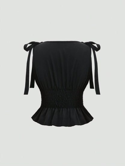 SHEIN Sweetro Camiseta de tirantes unicolor y simple para uso diario de las mujeres
