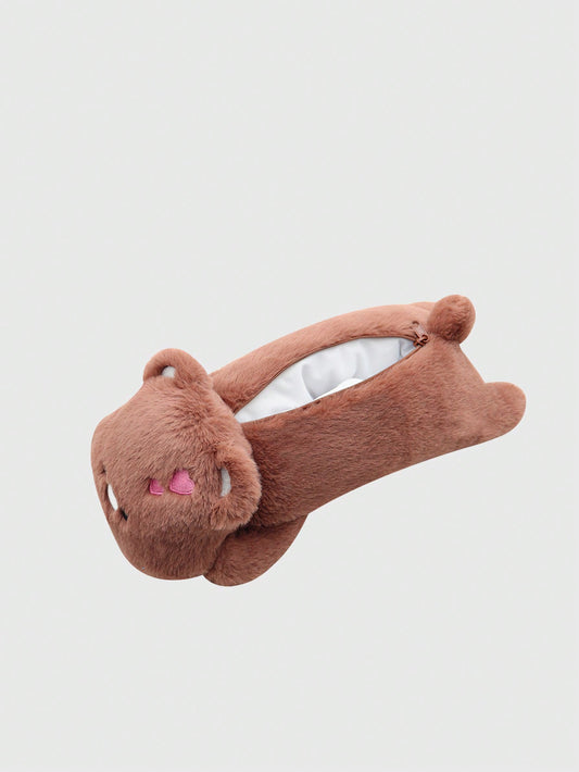 ROMWE Kawaii Bolso de mano/estuche de almacenamiento/estuche para lápices con forma de oso adorable para el Día de San Valentín