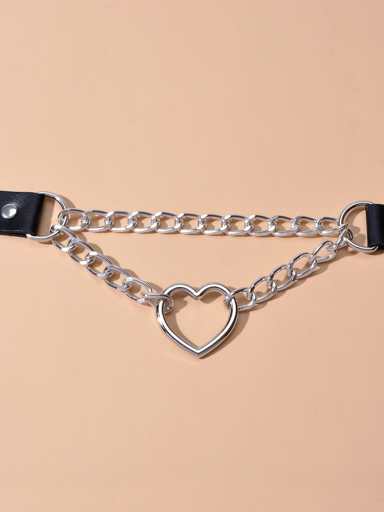 SHEIN ICON Gargantilla con accesorio de corazón a capas
