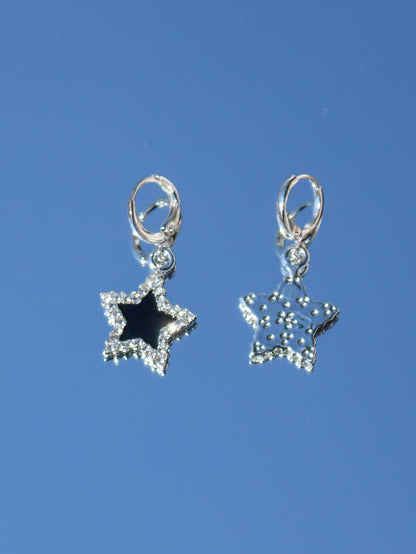 ROMWE Street Life Pendientes largos con diamante de imitación con estrella