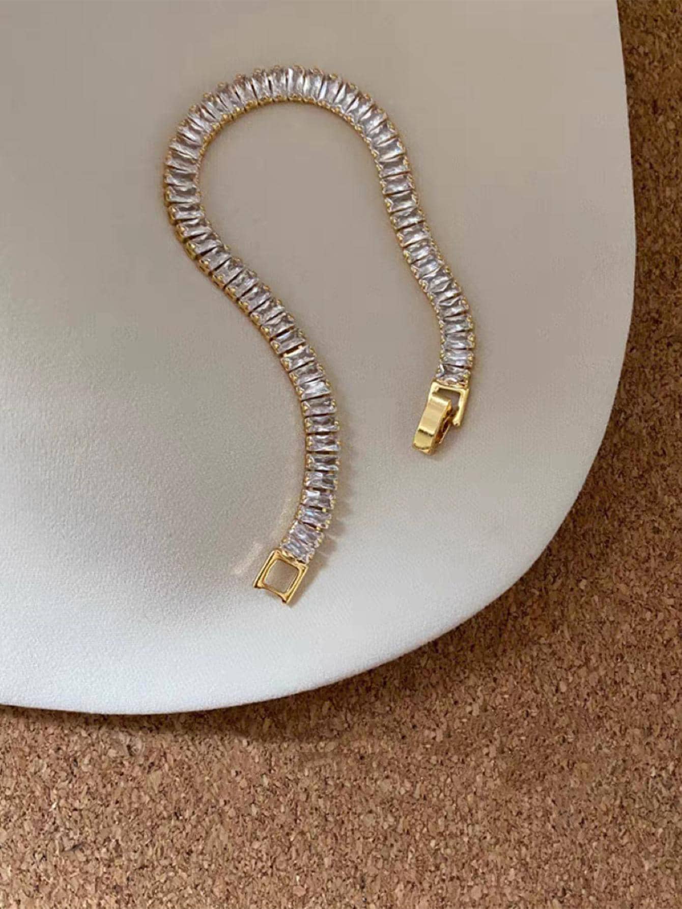 1 pieza Pulsera atractivo zirconia cúbica adorno para mujeres para decoración diaria