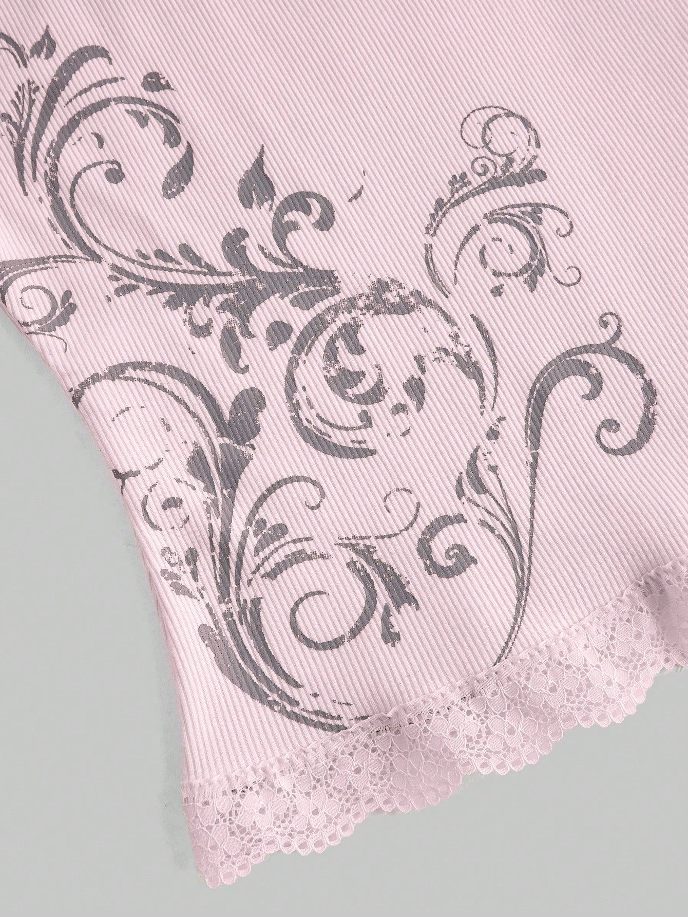 ROMWE Fairycore Camiseta sin tirantes casual y sencilla con estampado floral para mujer