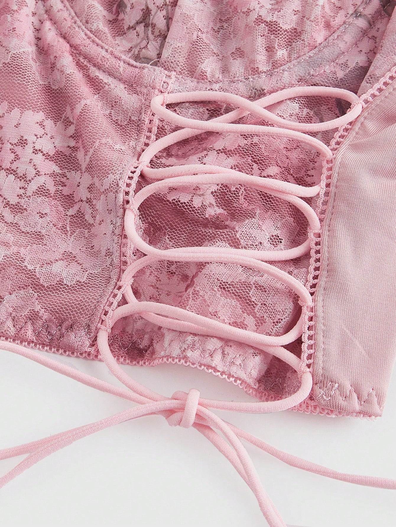 ROMWE Kawaii Romántico sujetador con aros de encaje con flores para mujeres sexys