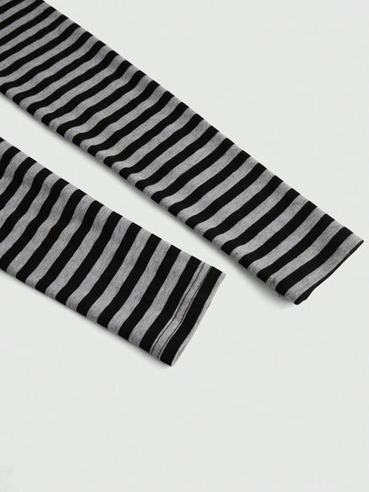 ROMWE Avant Vestido mini ajustado con hombros descubiertos y cordón de estilo Y2K