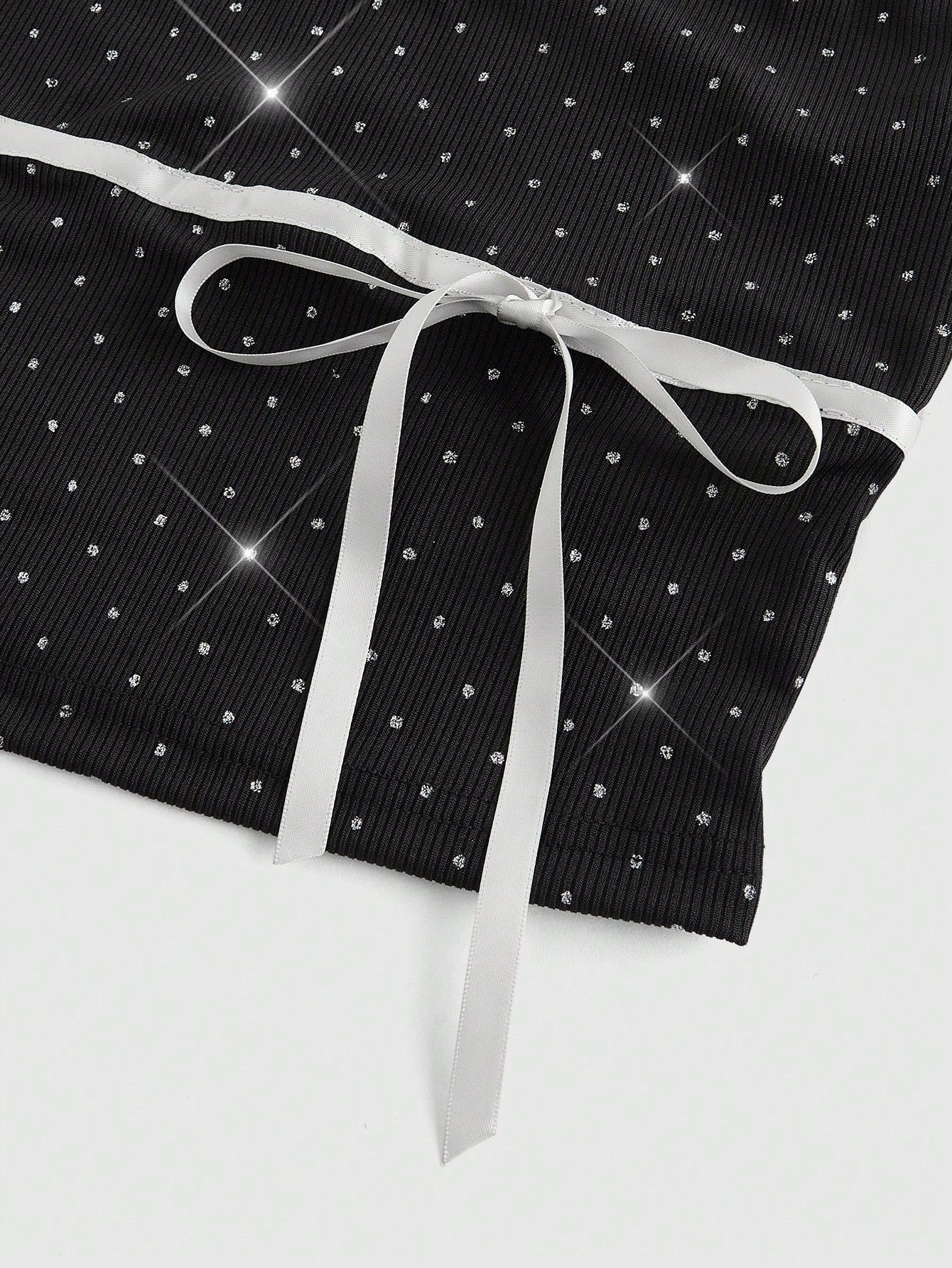 ROMWE Kawaii Conjunto de 2 piezas de top camisero y chaqueta con lazo y lunares románticos para Año Nuevo y San Valentín para mujeres