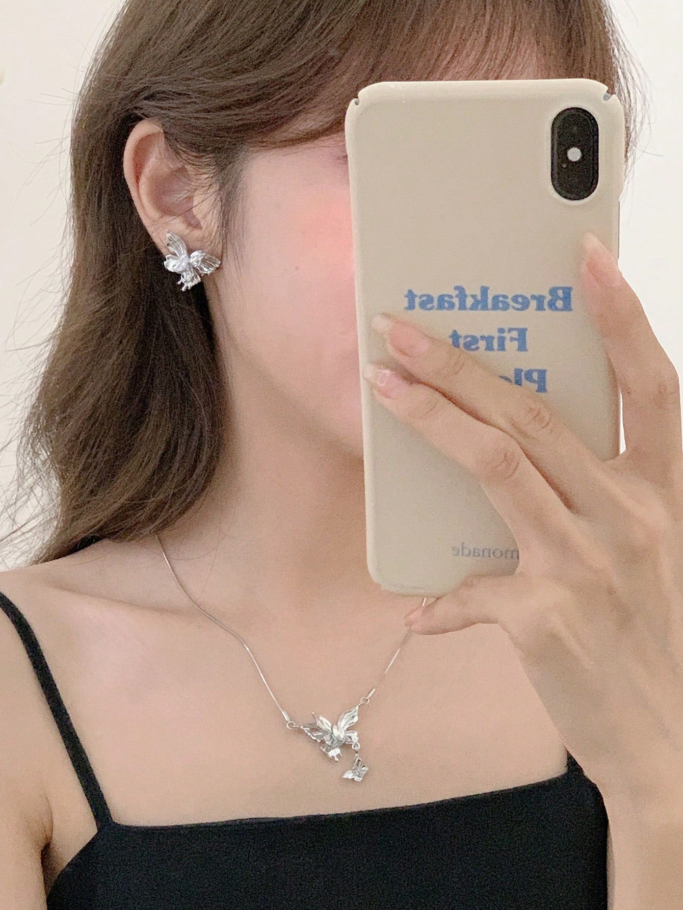 DAZY Conjunto de joyas con tema de mariposa, regalo de moda para fiesta de cumpleaños y aniversario