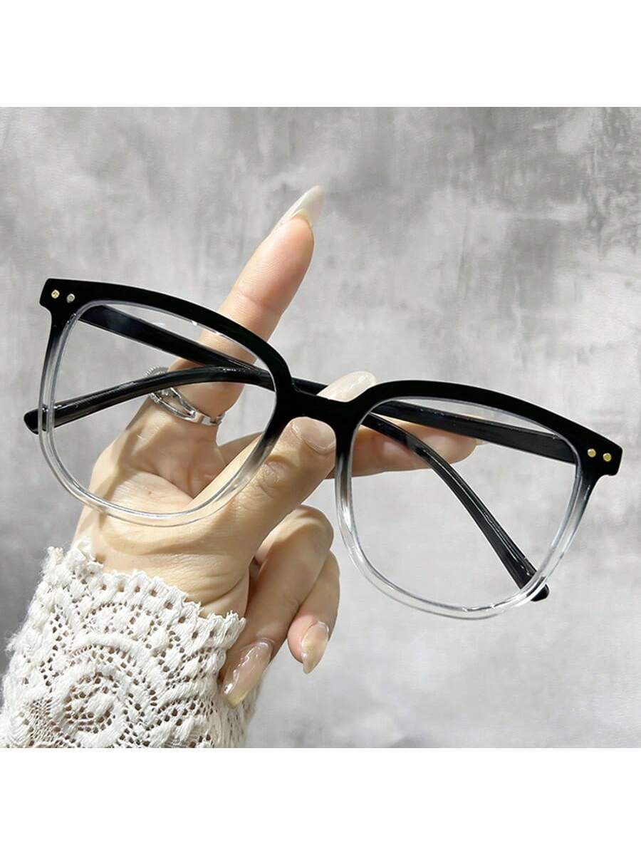 1 pieza Gafas de moda, diseño dulce y encantador, material de policarbonato, bloqueo de luz azul, anticontaminación, antiviento, 2 opciones de color, adecuado para cualquier ocasión, accesorios de playa para mujeres