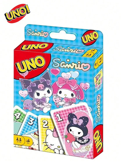 UNO Decoración navideña, tarjeta de juego roja estándar. Tarjetas de bolsillo para jugar sobre la marcha. Cartas de juego en miniatura para viajar, regalo para calcetines, fiesta de cumpleaños, juego familiar de niños y adultos.