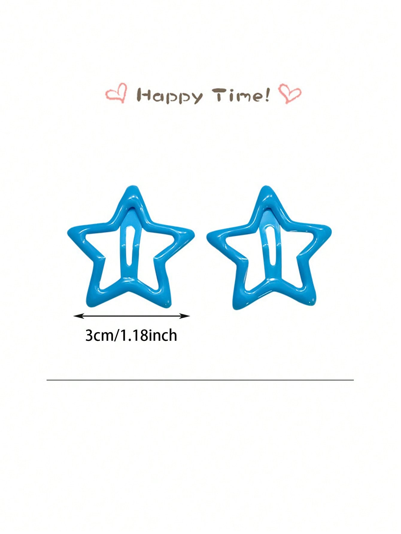 DIYPLUS 10-25 piezas Pasadores de pelo con diseño de estrellas de colores aleatorios, accesorios de pelo estrellas lindos y a la moda para niñas, adecuados para la escuela.