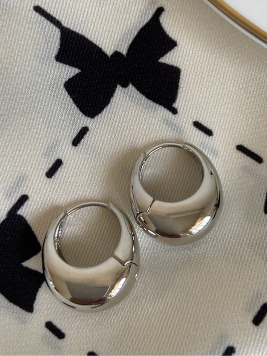 1 par Clip francés personalizado vintage minimalista cobre para mujeres oreja