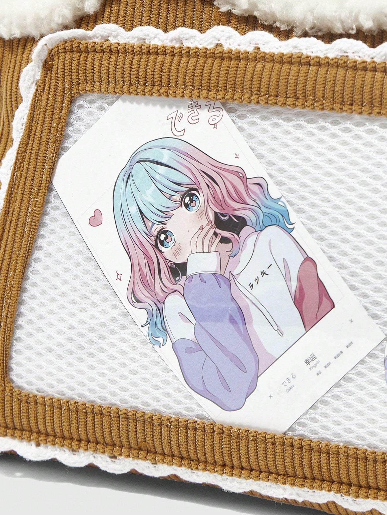 ROMWE Kawaii Bolso de hombro adorable con acento suave y de estilo anime