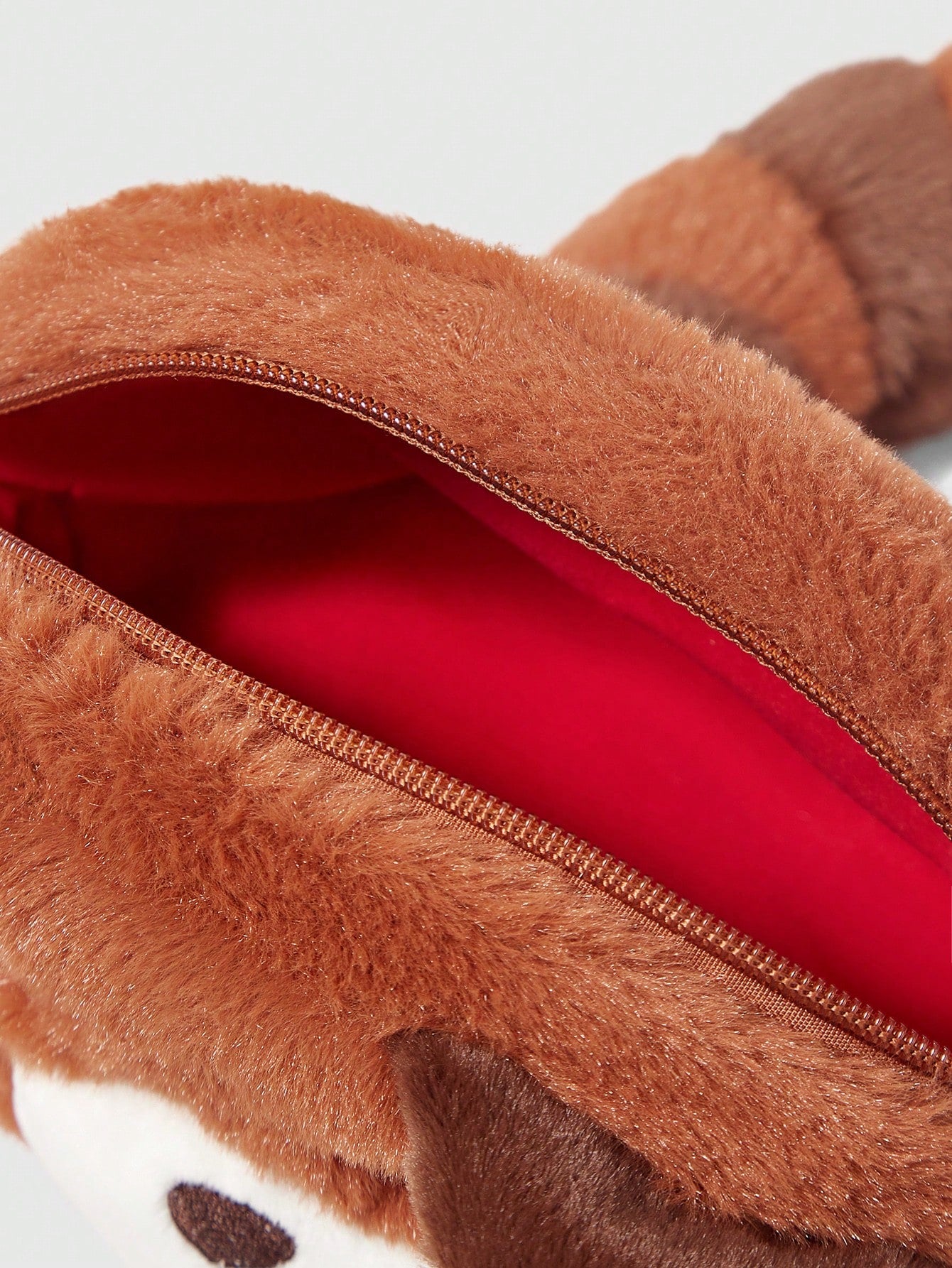 ROMWE Kawaii 1 pieza Nuevo bolso bandolera o cruzado casual con diseño de mapache marrón lindo y de dibujos animados