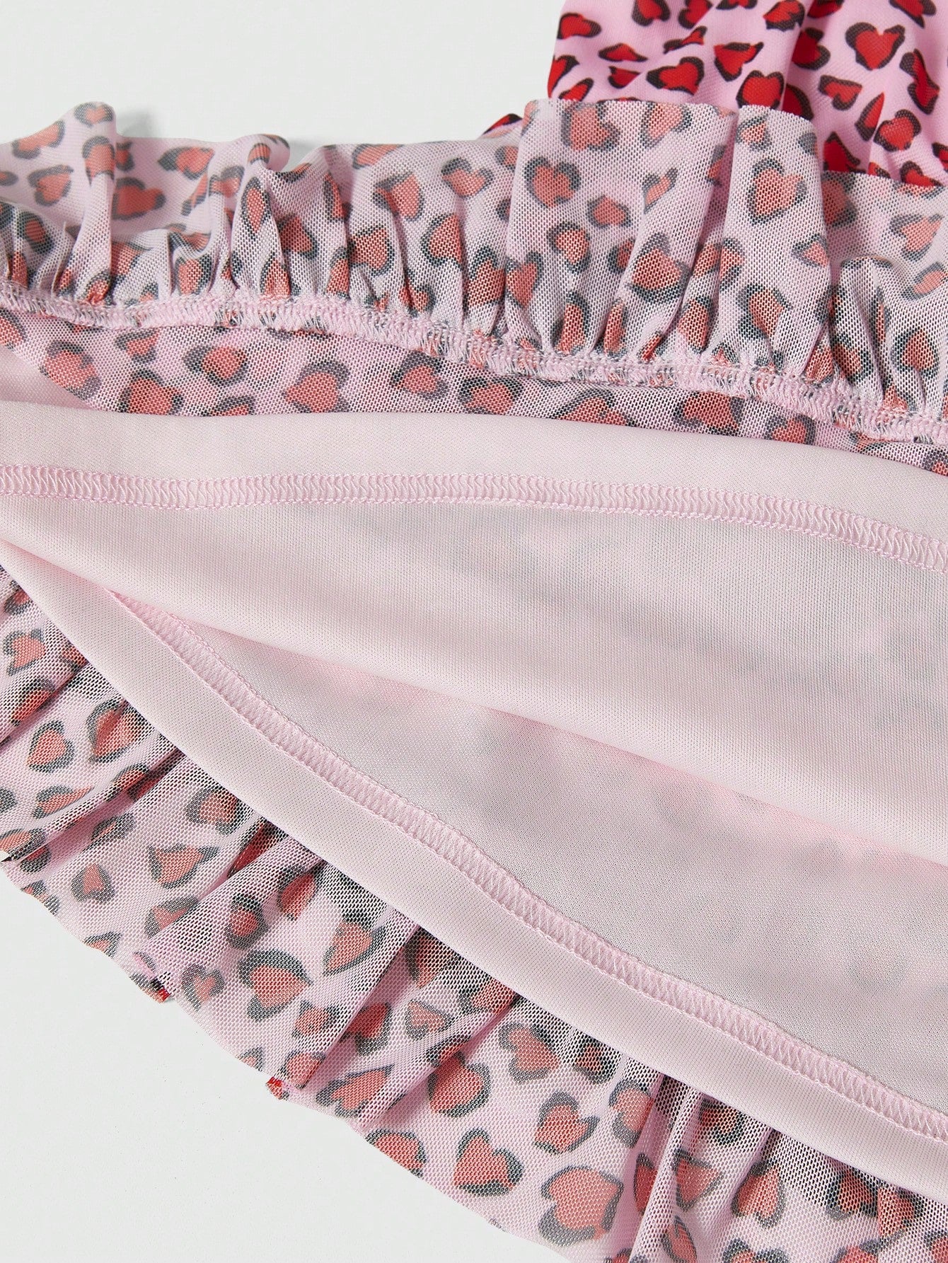 ROMWE J-Fashion Camiseta de tirantes con lazo y estampado de leopardo para mujer, perfecto para el Día de San Valentín