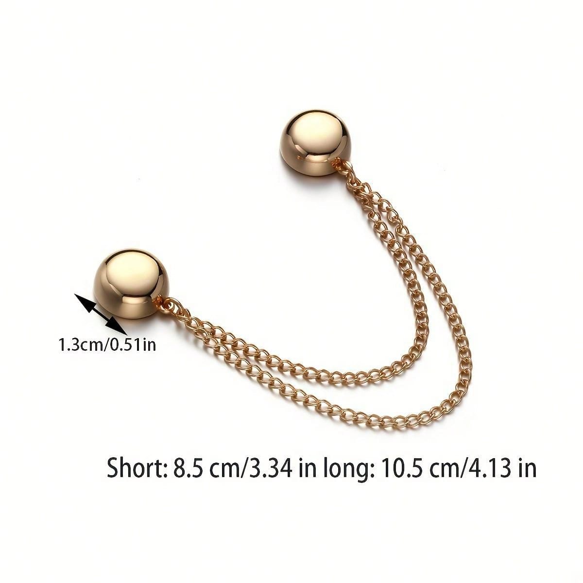 1 pieza Clip magnético ajustable para pantalones y puños - de aleación, broches desmontables para bajos, se ajusta a pantalones y camisetas, sujetador de ropa sin costuras, apretador de cinturón
