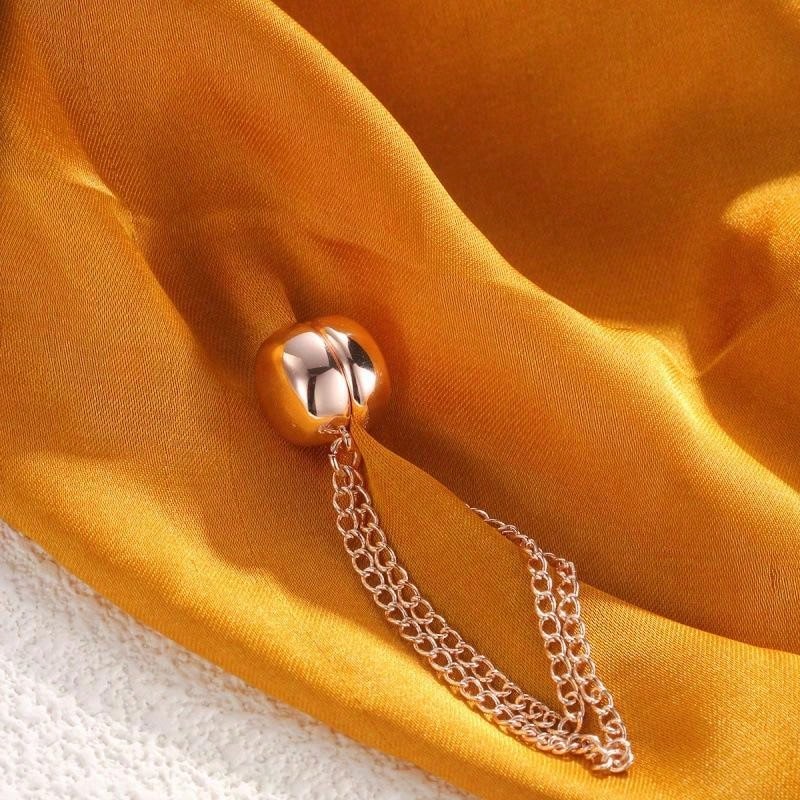 1 pieza Clip magnético ajustable para pantalones y puños - de aleación, broches desmontables para bajos, se ajusta a pantalones y camisetas, sujetador de ropa sin costuras, apretador de cinturón