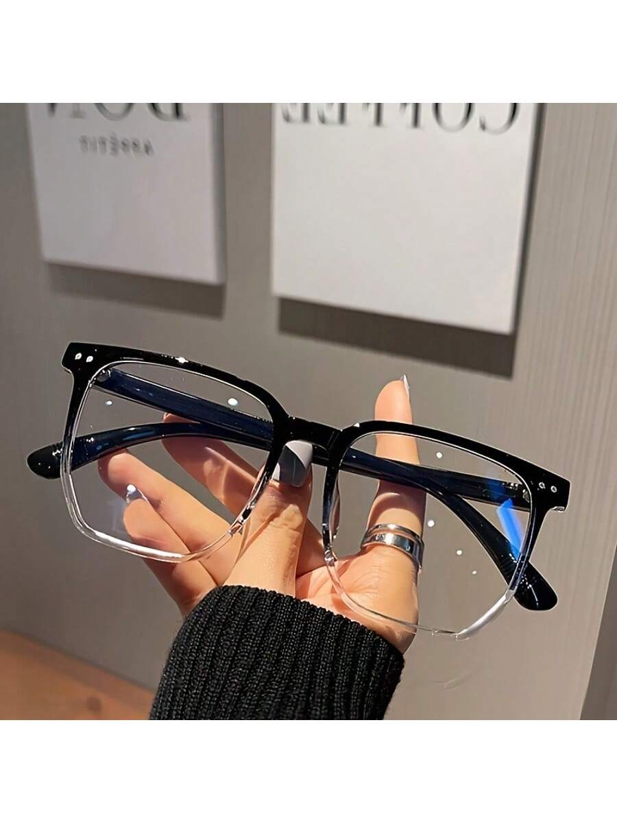 1 pieza Gafas de moda, diseño dulce y encantador, material de policarbonato, bloqueo de luz azul, anticontaminación, antiviento, 2 opciones de color, adecuado para cualquier ocasión, accesorios de playa para mujeres