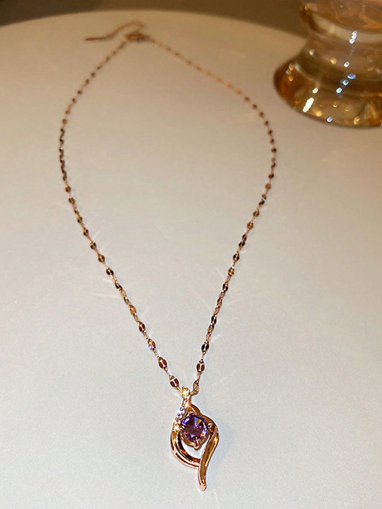 1 Pieza Collar Con Colgante De Ojo Malvado De Color Púrpura Para Mujeres, Diseño Moderno Y Elegante, Popular En Redes Sociales