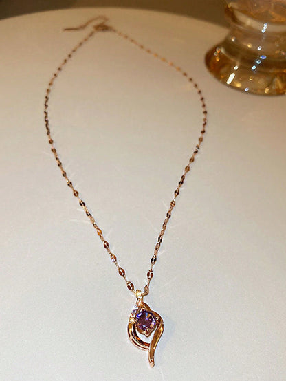 1 Pieza Collar Con Colgante De Ojo Malvado De Color Púrpura Para Mujeres, Diseño Moderno Y Elegante, Popular En Redes Sociales