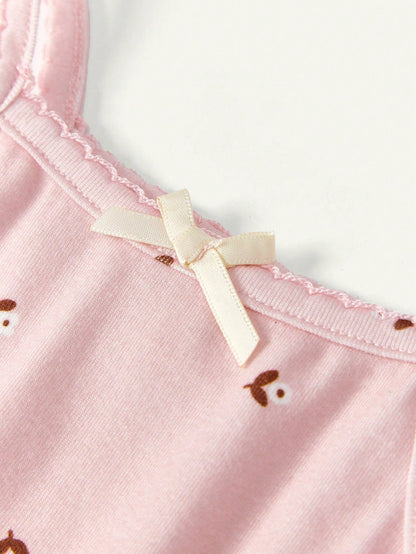 Cozy Pixies Conjunto De Shorts Y Top Halter Con Estampado Floral Para Recién Nacido Niña