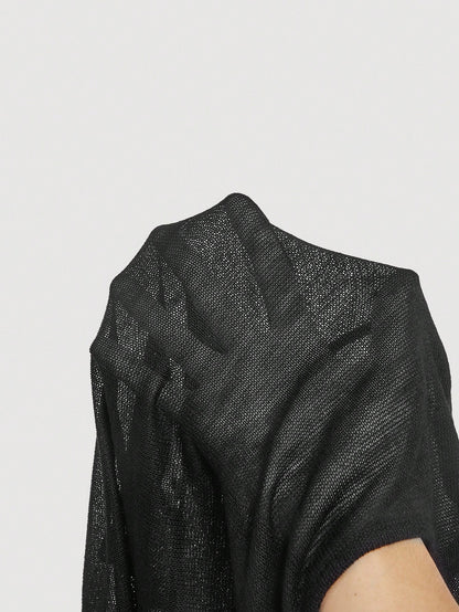 SHEIN MOD 1 pieza Cárdigan de manga larga con estampado floral 3D, de gasa y tejido de punto negro para mujer