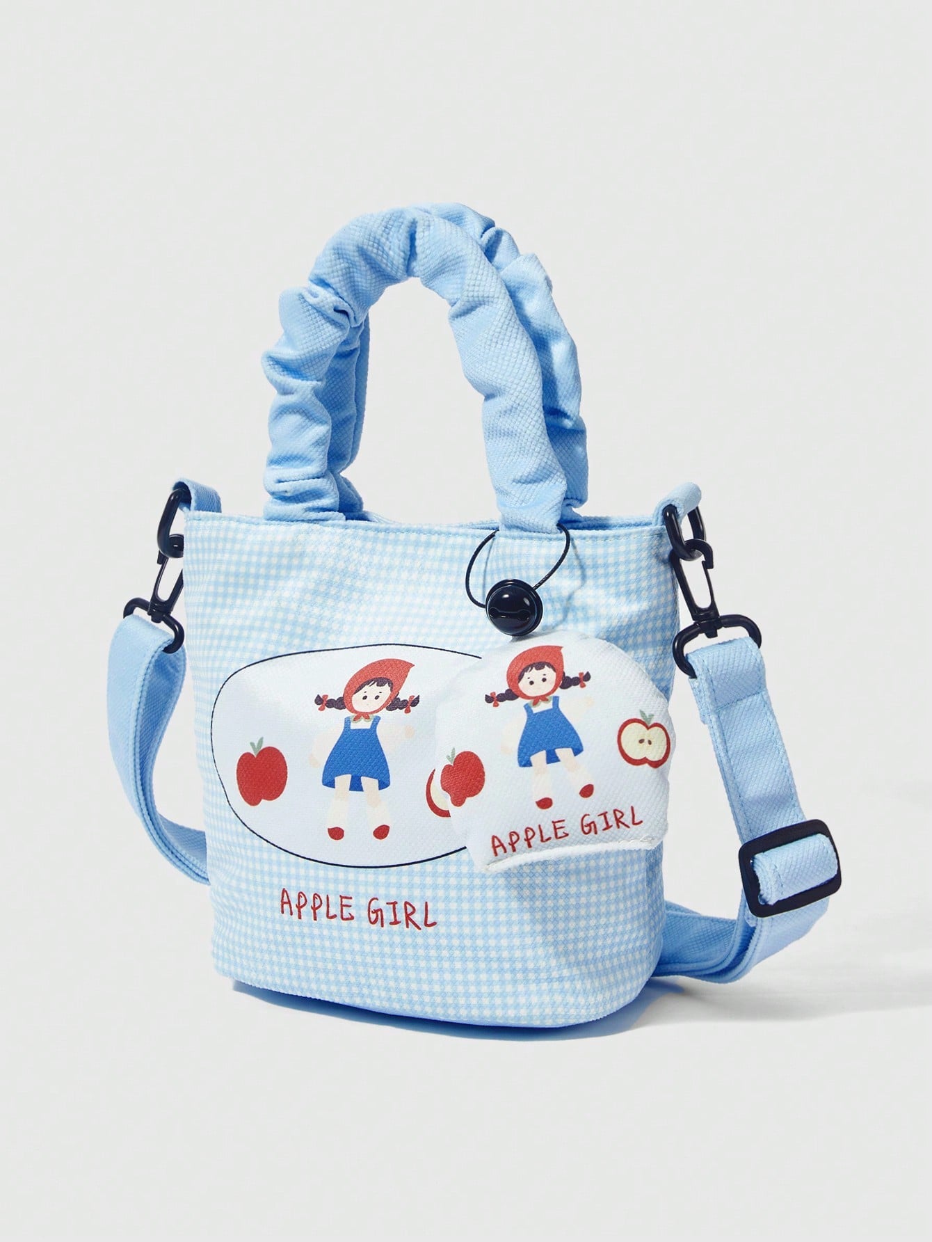 ROMWE Kawaii Bolso de mano estilo cubo con estampado de dibujos animados de moda para mujeres