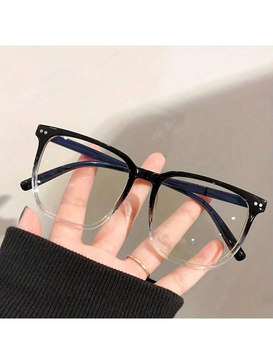 1 pieza Gafas de moda, diseño dulce y encantador, material de policarbonato, bloqueo de luz azul, anticontaminación, antiviento, 2 opciones de color, adecuado para cualquier ocasión, accesorios de playa para mujeres